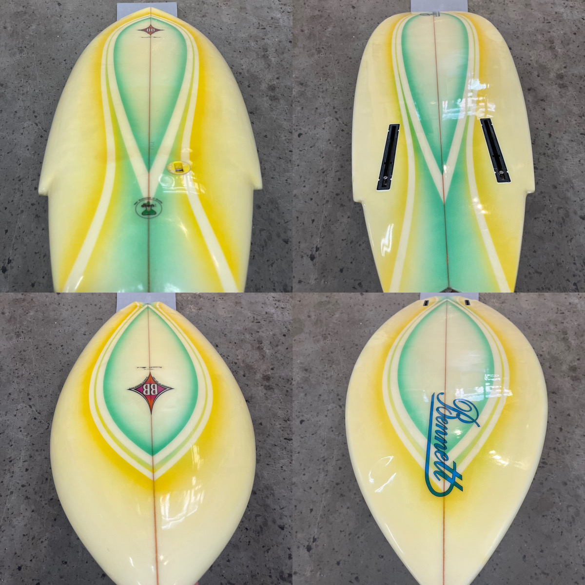 BENNET SURFBOARDS / 70's SINGLE  WING SWALLOW Shaped by Russell Head　