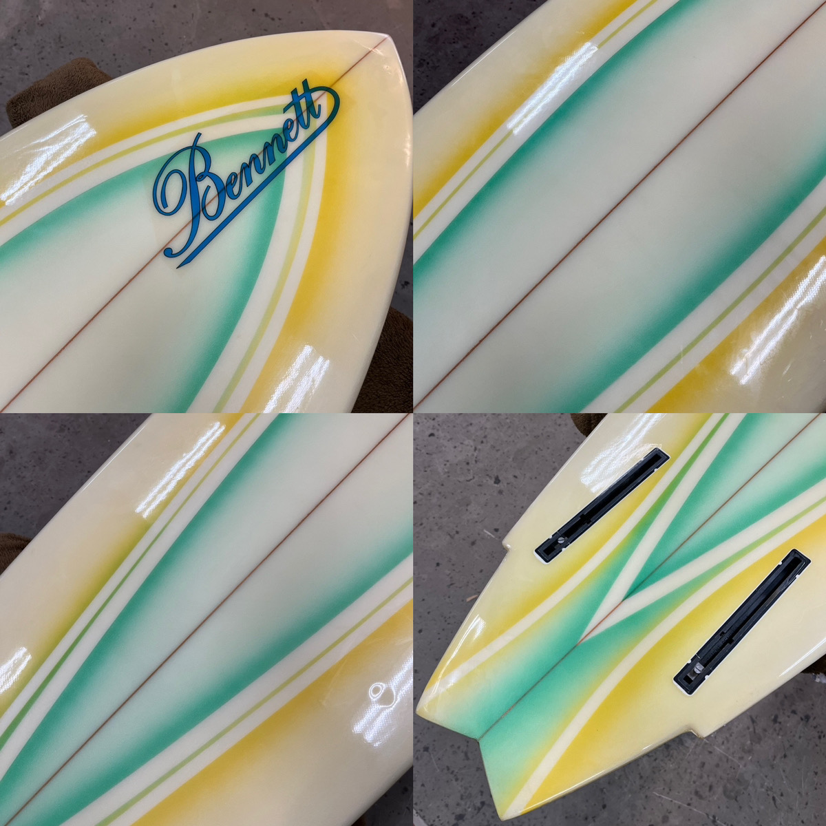BENNET SURFBOARDS / 70's SINGLE  WING SWALLOW Shaped by Russell Head　
