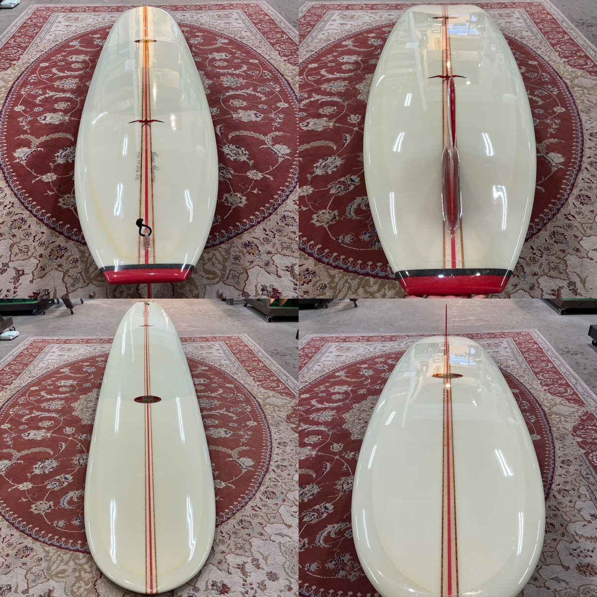 HAWAIIAN PRO DESIGNS / CLASSIC NOSERIDER RED FIN 9`5