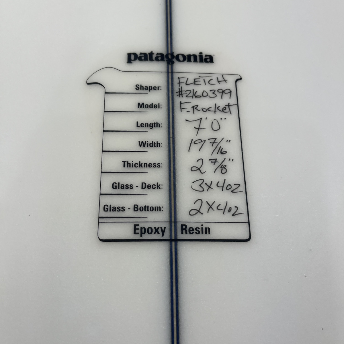 PATAGONIA / F-Rocket7`0 Fletcher Chouinard Designs