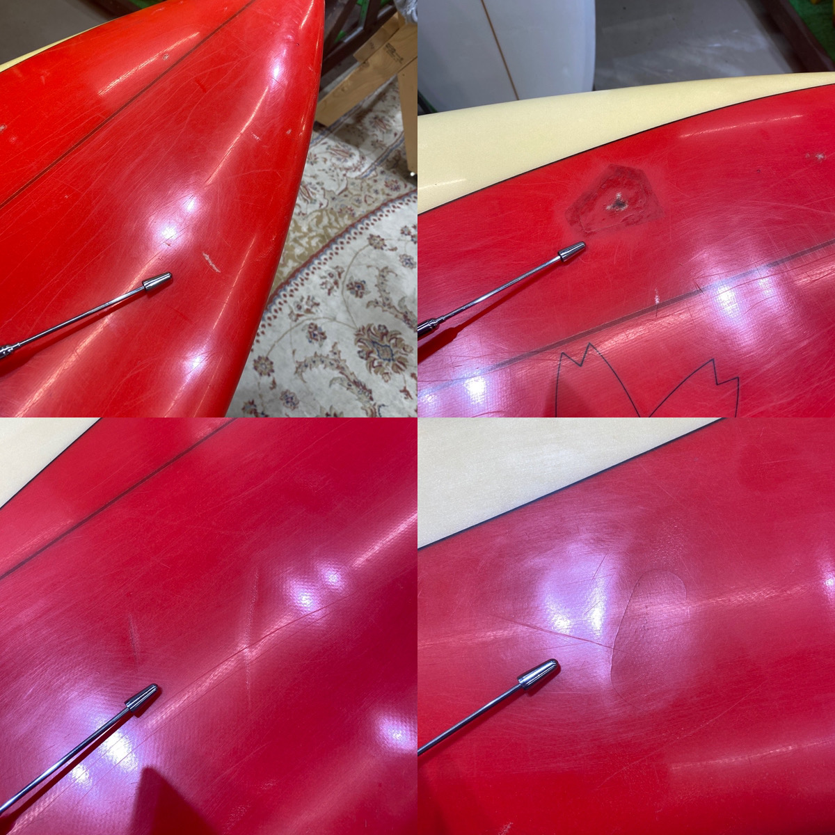 Surf Line Hawaii Ben Aipa  / 70`S Vintage Twin Swallow 6`6 Shaped by Ben Aipa