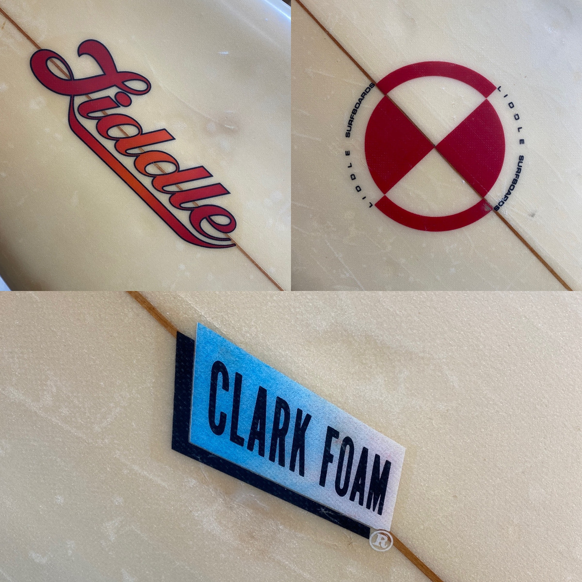 Liddle /   80`S  Vintage 6`10 Thruster Shaped by GREG LIDDLE