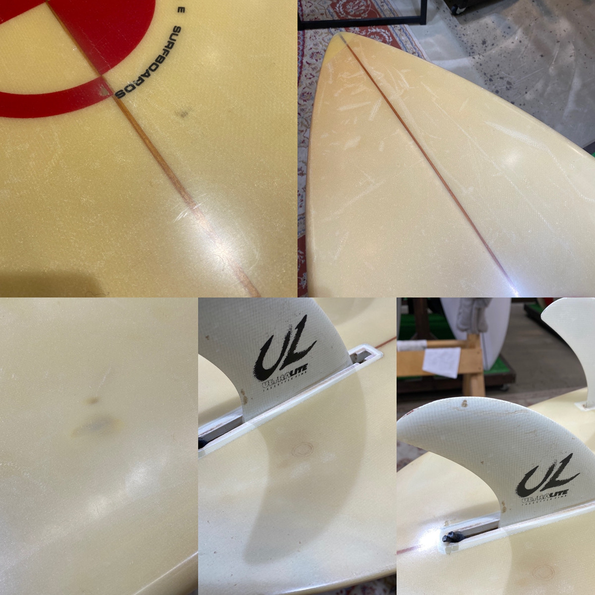 Liddle /   80`S  Vintage 6`10 Thruster Shaped by GREG LIDDLE