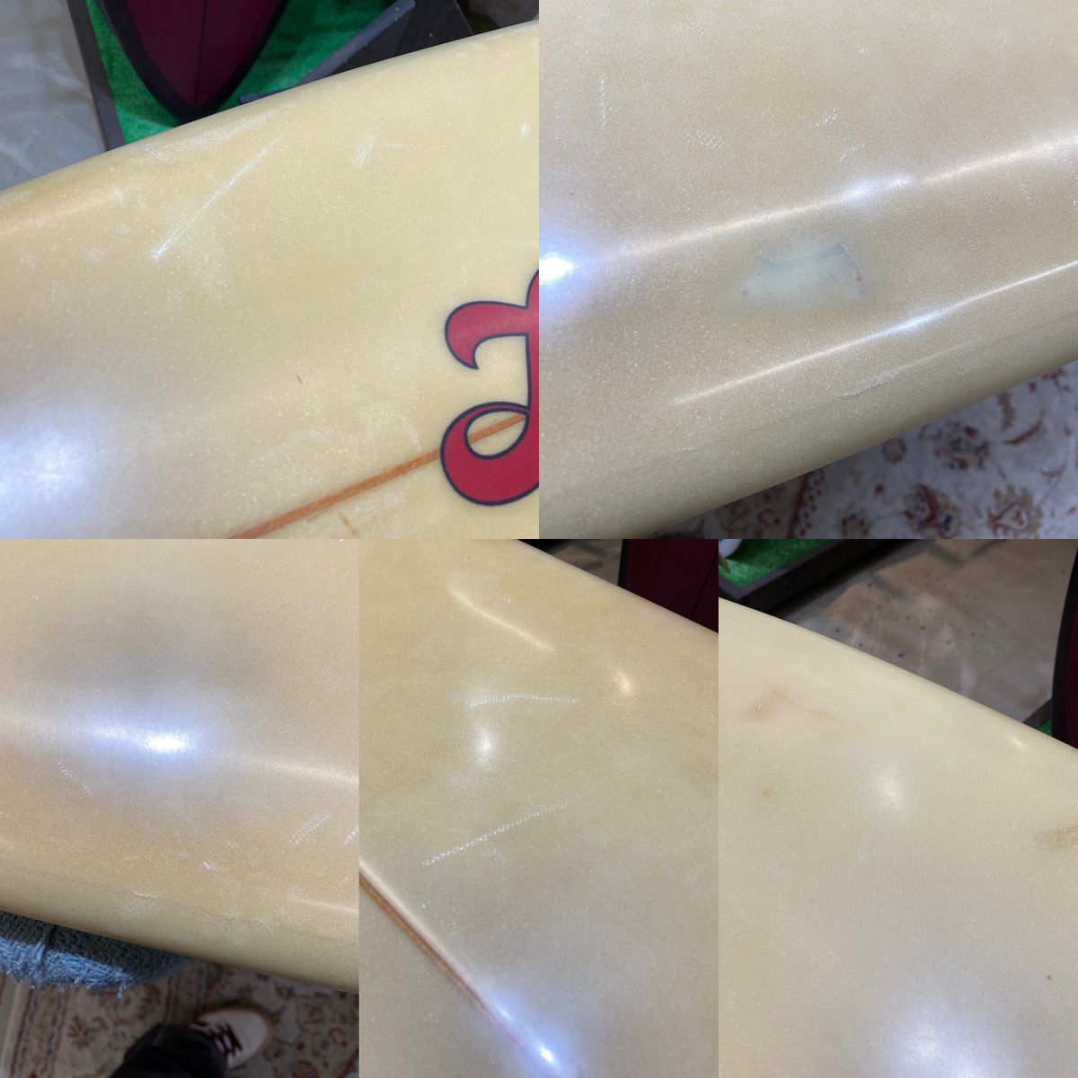 Liddle /   80`S  Vintage 6`10 Thruster Shaped by GREG LIDDLE