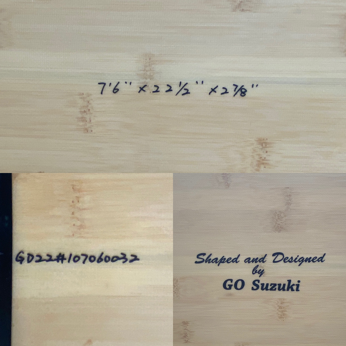GODDESS / 7`6 CUSTOM Shaped BY GO SUZUKI
