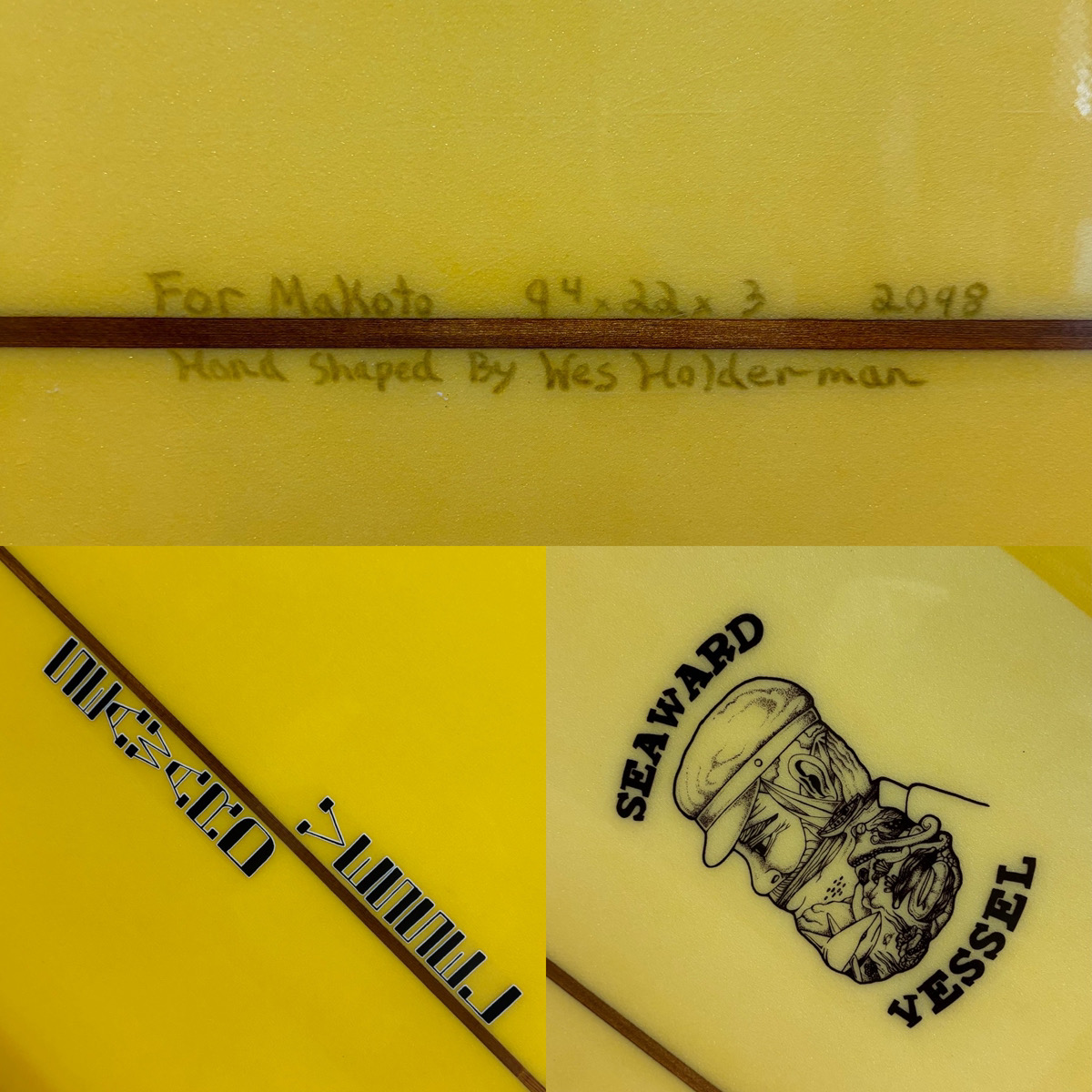 SEAWARD VESSEL / 9'4 CUSTOM Shaped by Wes Holderman
