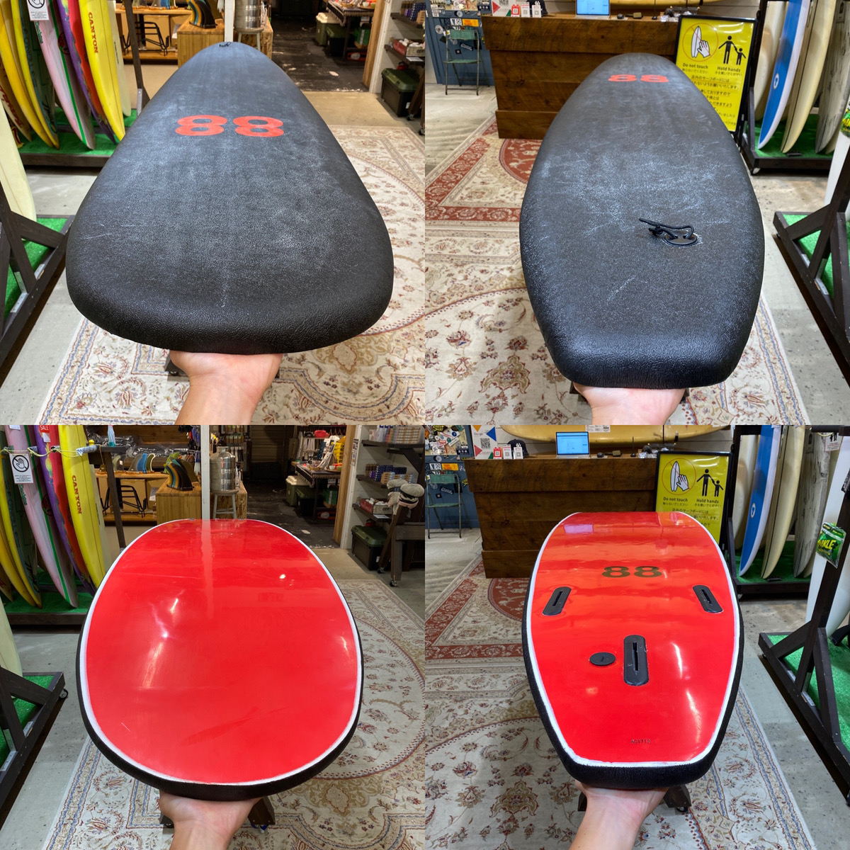 88 / 9`0 Thruster Black × Red