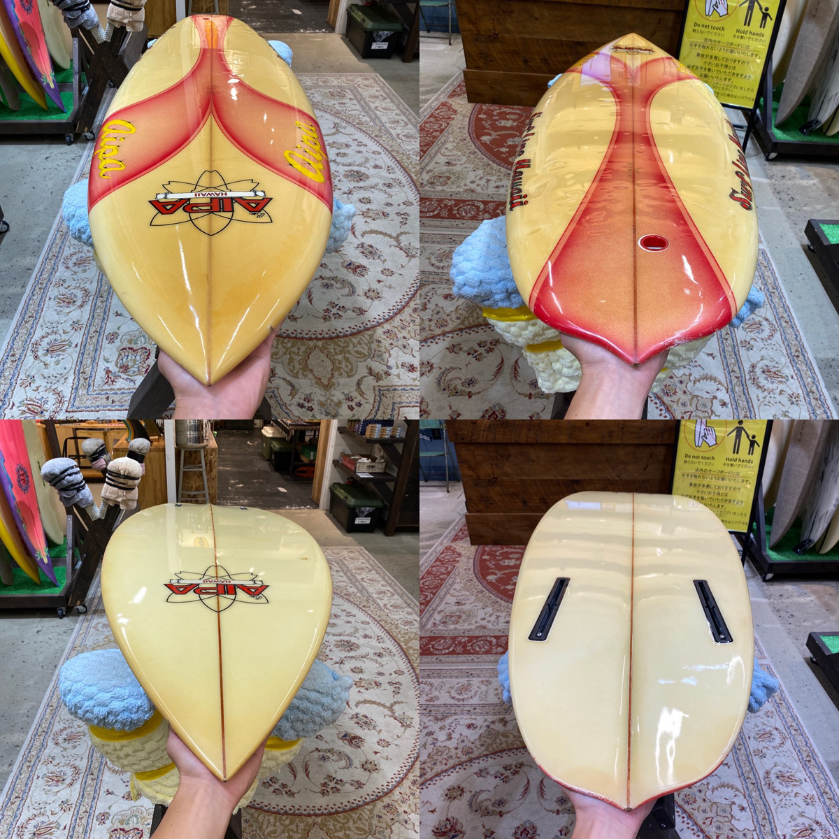 Surf Line Hawaii Ben Aipa / 70`S Vintage Twin Pin 5`11 Shaped by Ben Aipa
