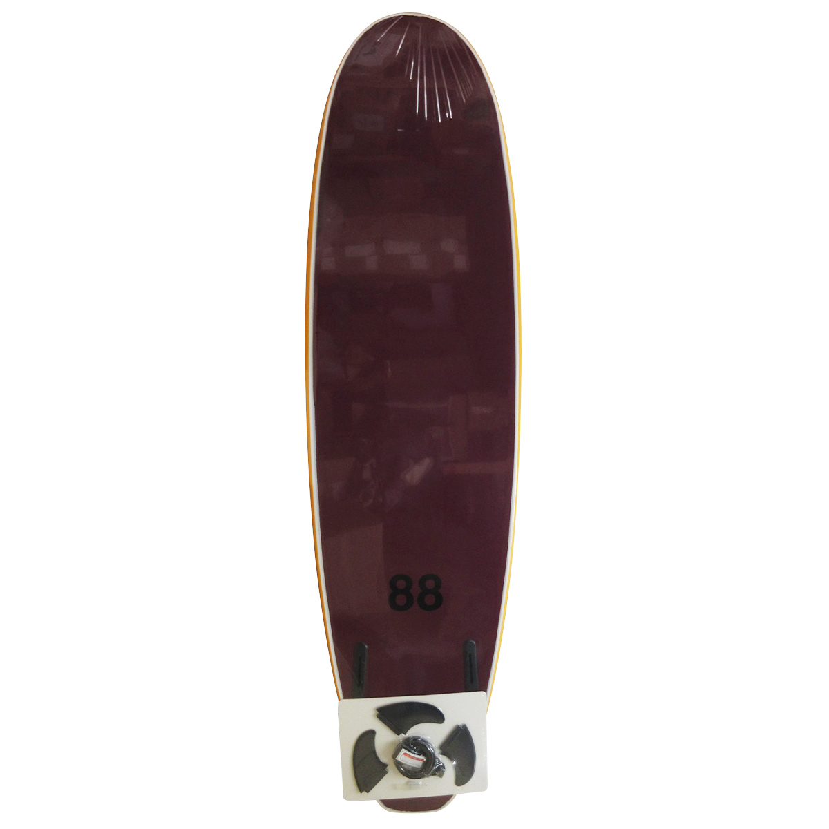 88 SURFBOARDS / THRUSTER 7`0 ORANGE x WINE