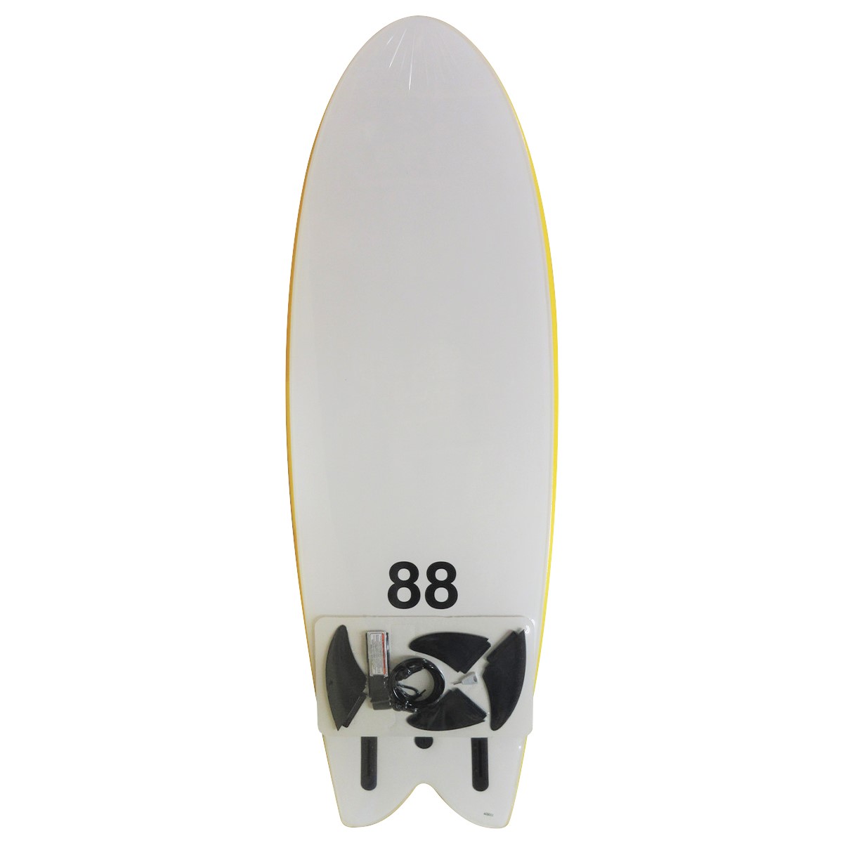 88 SURFBOARDS / QUAD FISH 5`8 Yellow / White