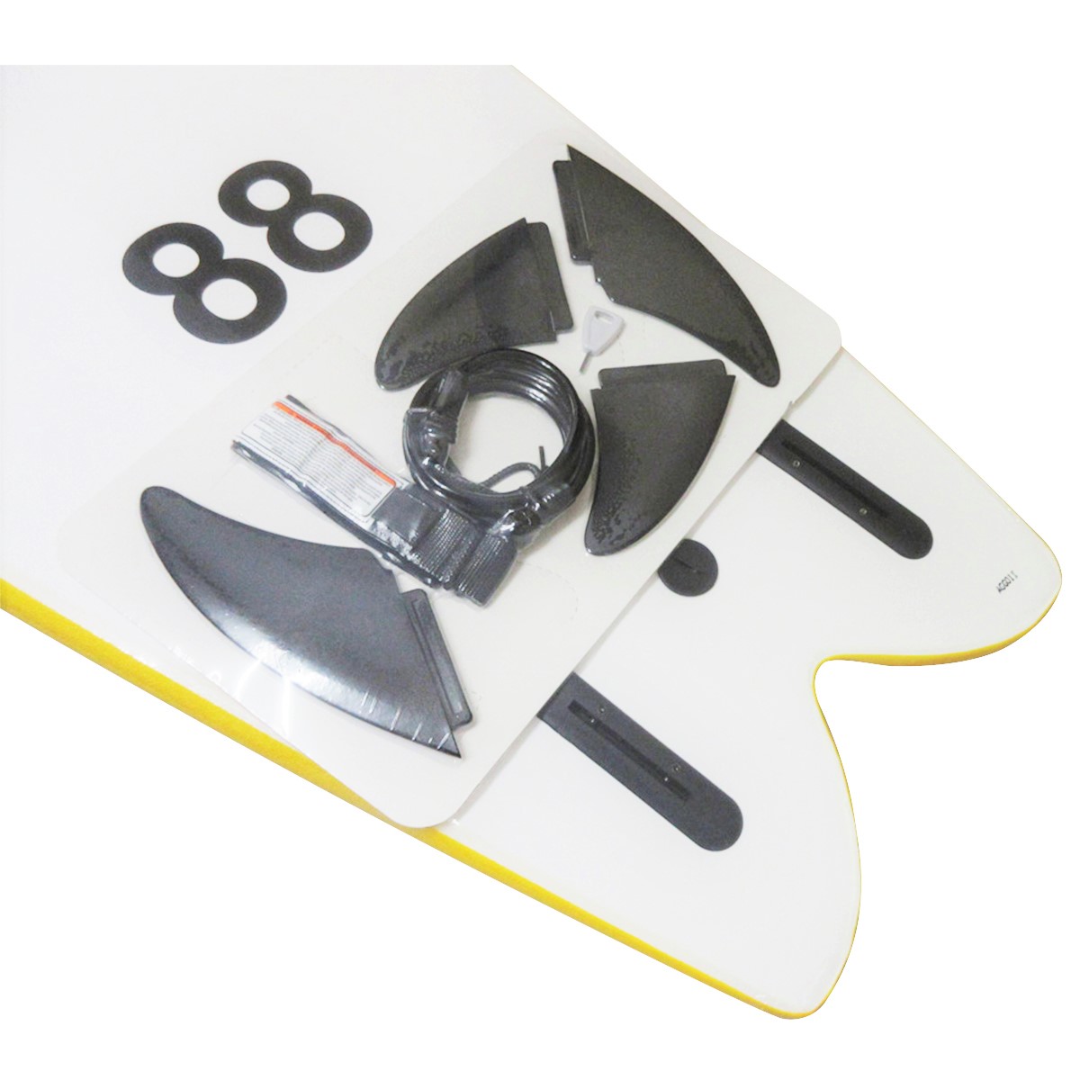 88 SURFBOARDS / QUAD FISH 5`8 Yellow / White
