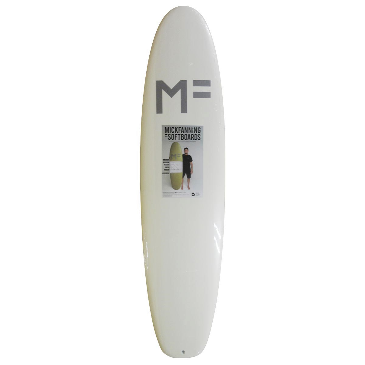 MF SOFTBOARDS / BEASTIE 7`6 Futures. WHITE