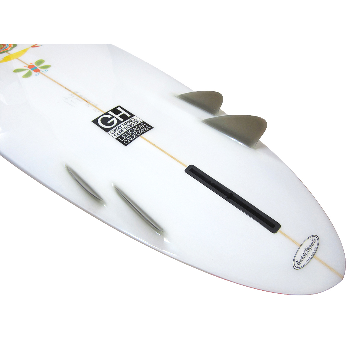 Gary Hanel Surfboards / Tear Drop Bonzer 6`8 Artwork by Andy Davis