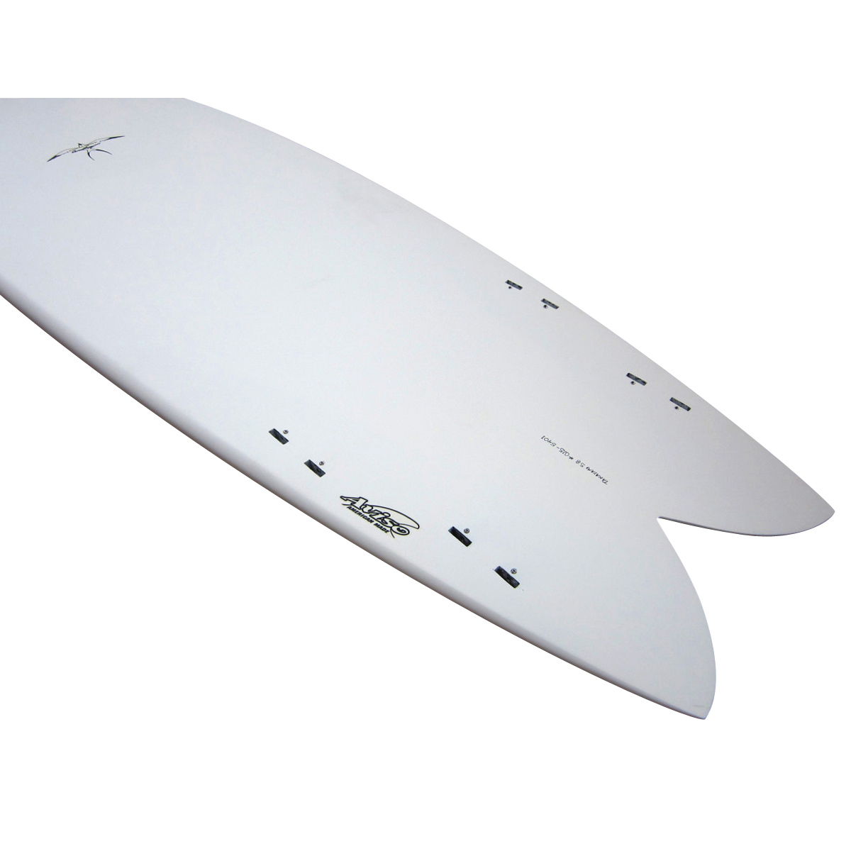 HAWAIIAN PRO DESIGNS / AVISO 5`8 RETRO QUAD FISH WHITE PRO