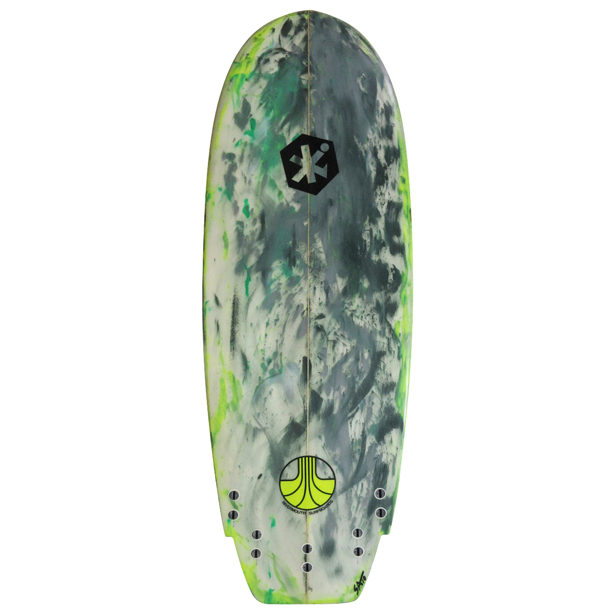 SEXON SUPER PEACE x RIVER MOUTH SURFBOARDS / SIMMONS 5`4