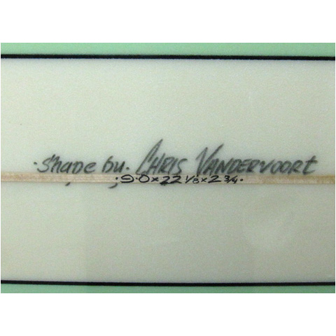 Watah Mon Surfboard  / Chris Vandervoort Shape 